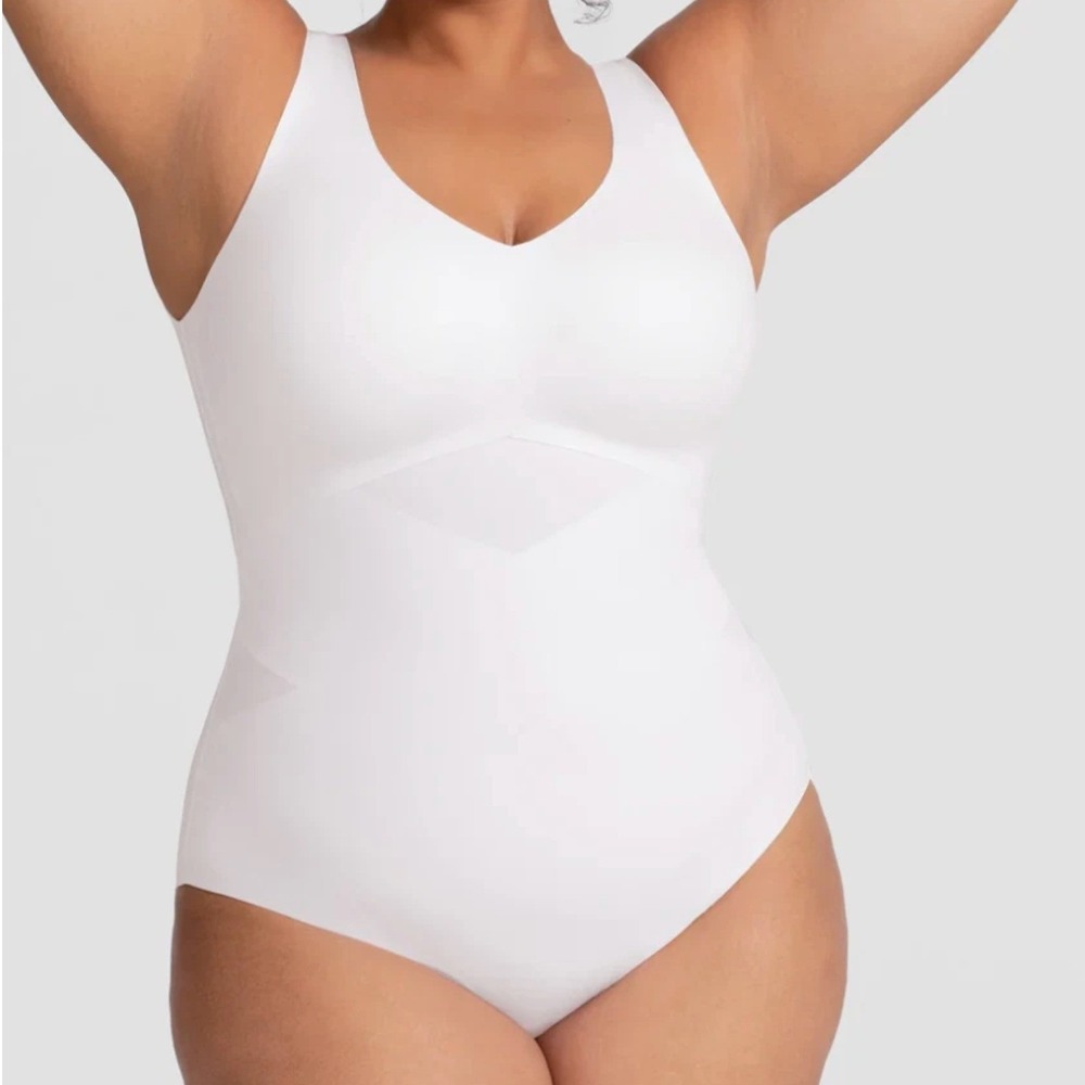 NWT Honeylove LiftWear Tank Bodysuit White Shapewear‎ Size 1X